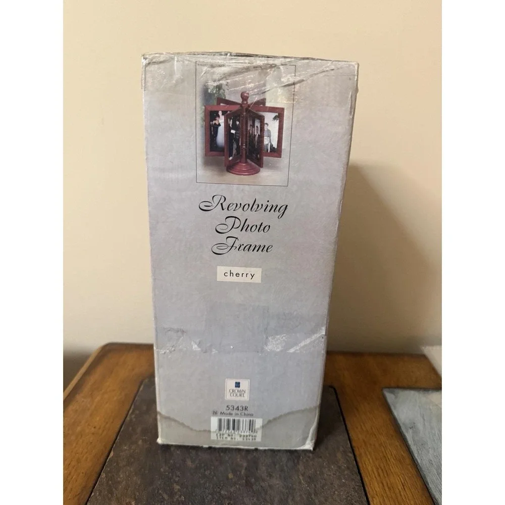 Revolving Photo Frame By Crown Court, NEW SEALED BOX!